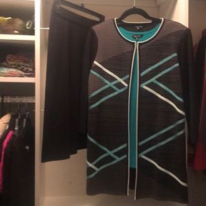 Misook 3 piece jacket-top - skirt